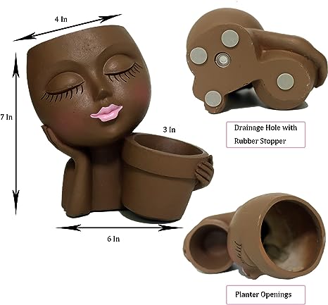 Face Flower Pot Planter