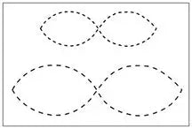 Figure 8 3"x10" and 5"x14" Quilt Stencil