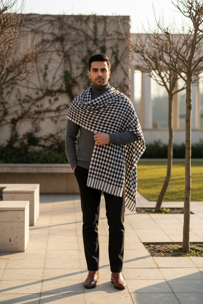 Fine Cashmere Pashmina Stole – Soft Everyday Wrap (28x80)