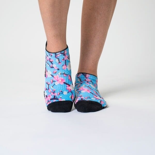 Viasox Flower Power Ankle Compression Socks Bundle 3-Pack detail close-up