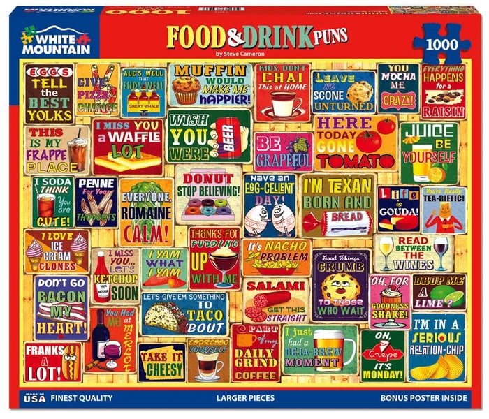 Food & Drink Puns Puzzle 1000 Pce