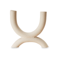Crafted in raw ceramic, it can stand alone or intertwine with the Harmony Candleholder.