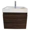 VANITY: The versatile design of the Frozen vanity brings a modern sensibility to the bath.