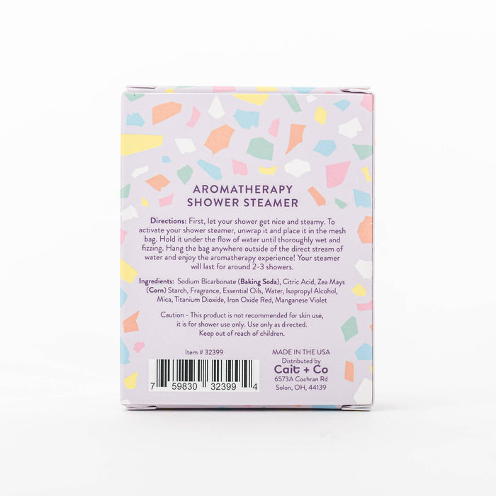 Packaging for an aromatherapy shower steamer