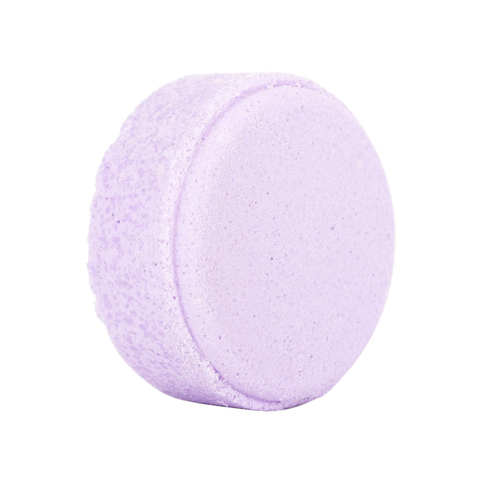 purple shower steamer against white background