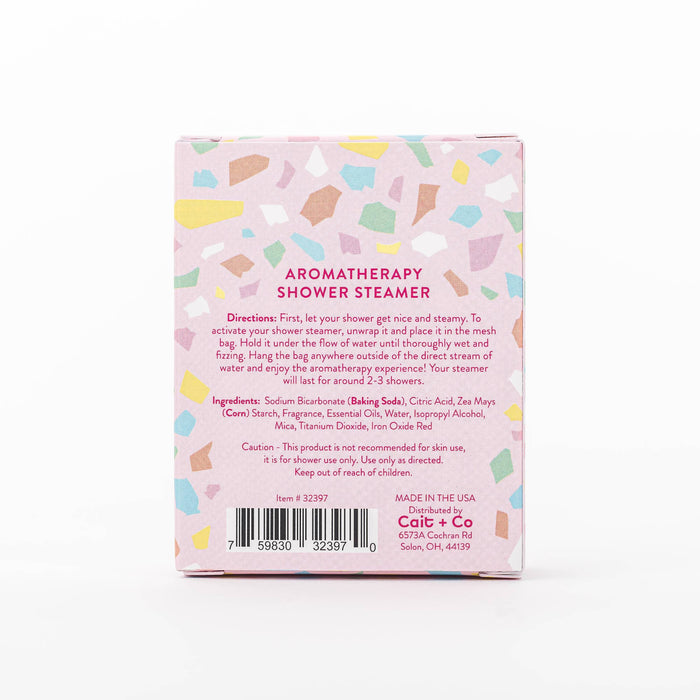 Packaging of aromatherapy shower steamer