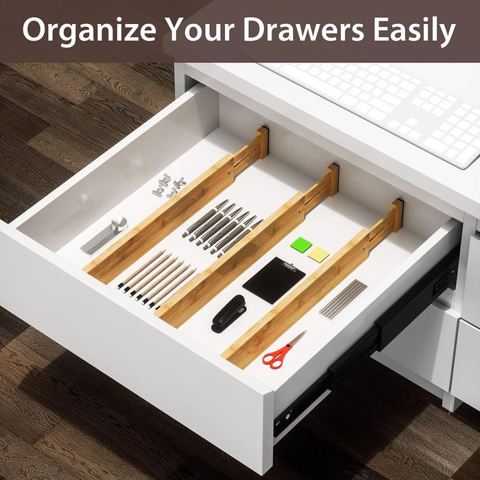 Gigi Bamboo Drawer Dividers (4-Pack)
