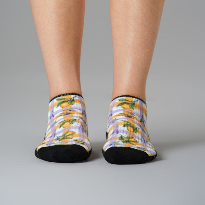 Gingham Garden Ankle Compression Socks 5-Pack Bundle