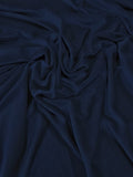 GLITTER STRETCH VELVET 360 GRAMS SPANDEX FABRIC / Navy Blue / Sold by the Yard