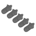 Viasox Gray Ankle Compression Socks 5-Pack Bundle front view