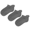 Viasox Gray Ankle Socks Bundle 3-Pack front view