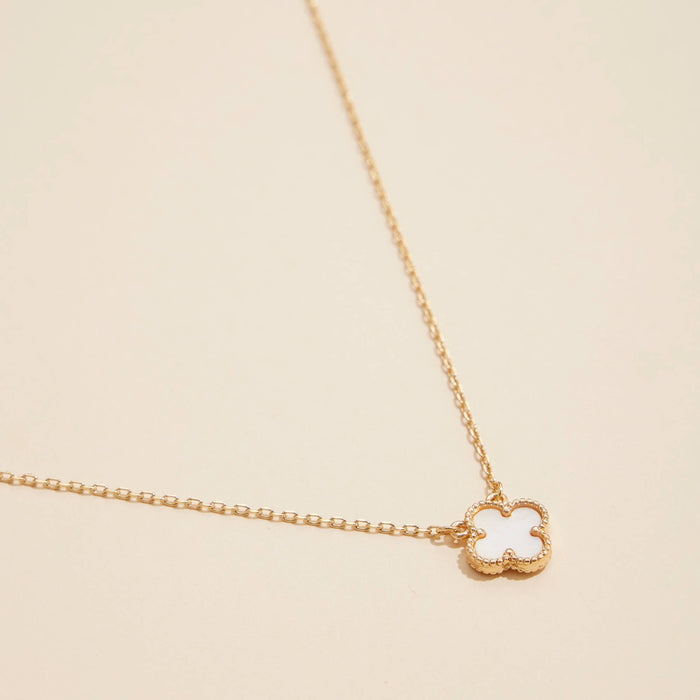 Green | Single Flower Charm  Necklace