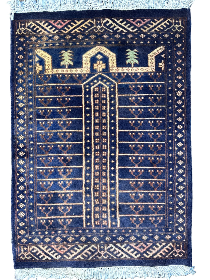 Hand-knotted carpet, 2x3 ft