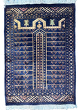 Hand-knotted carpet, 2x3 ft