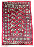 Traditional Bokhara hand-knotted rug, 2.5x4 ft