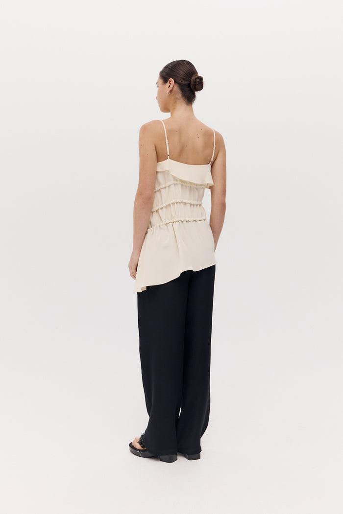 Harris Tapper Bader Top - Ivory Silk  Hyde Boutique