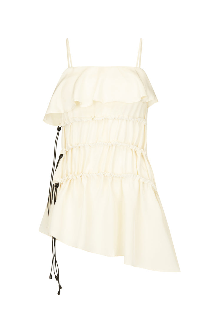 Harris Tapper Bader Top - Ivory Silk  Hyde Boutique