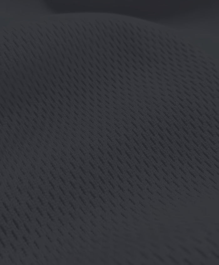 Heavy Sports Mesh Activewear Jersey Fabric / Black / Sold By The Yard