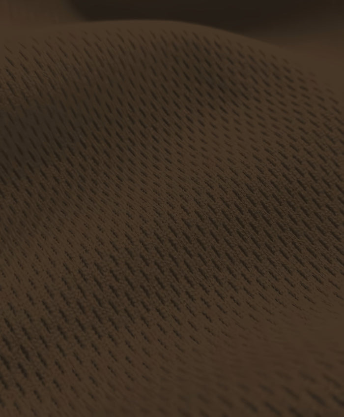 Heavy Sports Mesh Activewear Jersey Fabric / Brown / Sold By The Yard
