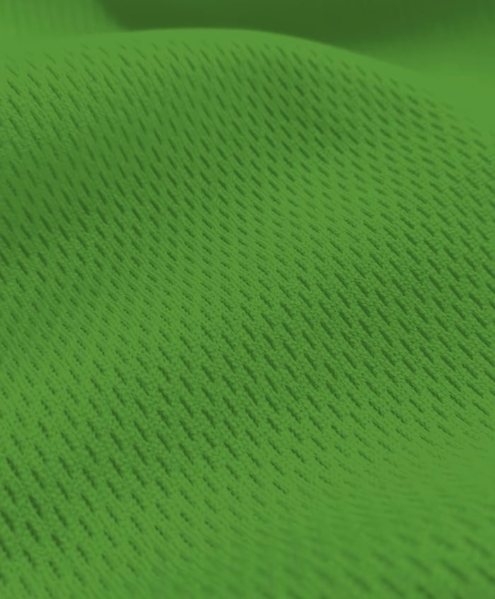 Heavy Sports Mesh Activewear Jersey Fabric / Kelly Green / Sold by The Yard