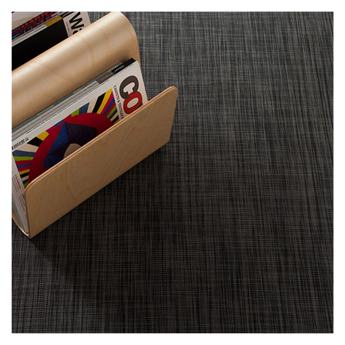 Ikat is a weave that was designed exclusively for flooring and is being introduced in a whitened gold and silver.