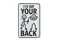 I've Got Your Back - Hey Now Enamel Pin