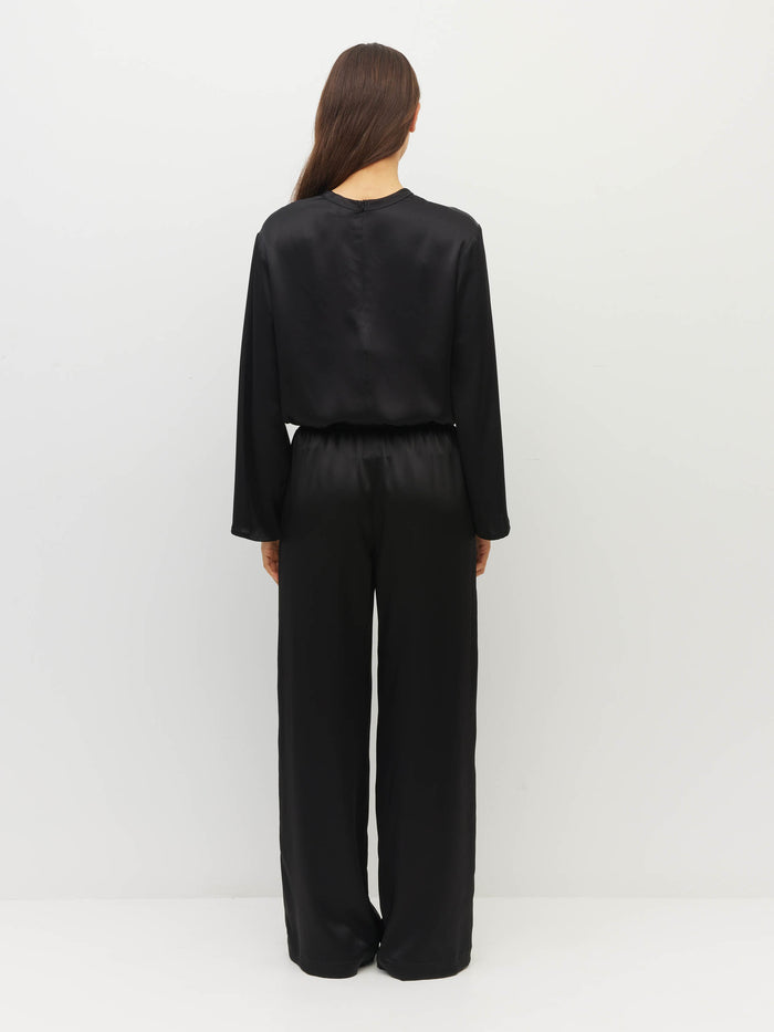 Juliette Hogan Long Sleeve Fancy T - Gloss Black Apparel > Women > Clothing > Tops > Blouses > Long Sleeve Blouses > Juliette Hogan Hyde Boutique