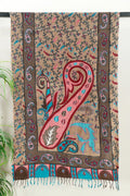 Kalamkar Stole hand-painted everyday stole, front view