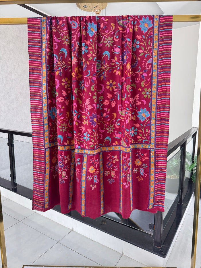 Kalamkar Sui shawl, design 2, 45x90 inches
