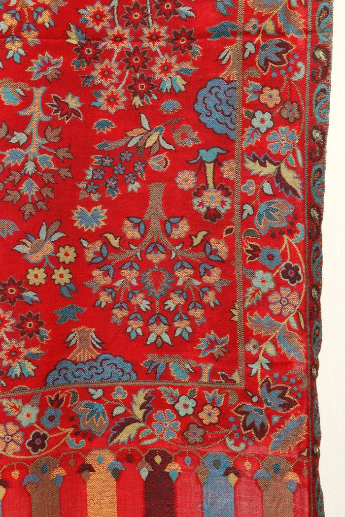 Kani Shawl Kashmiri wool gifting shawl, weave detail