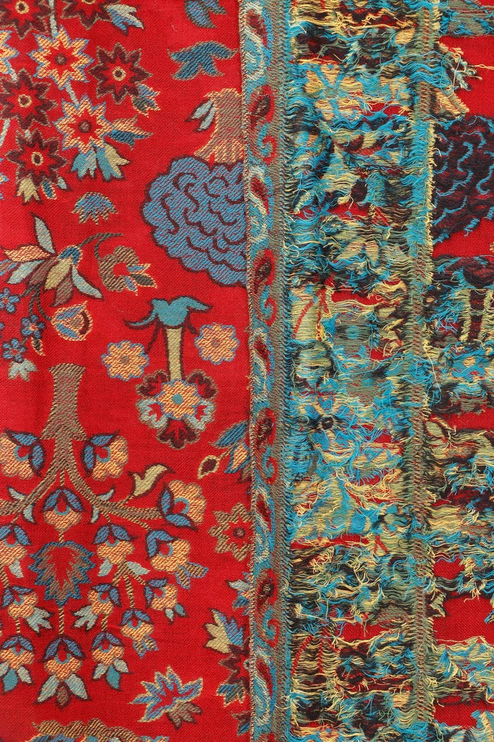 Kani Shawl Kashmiri wool gifting shawl, close-up texture