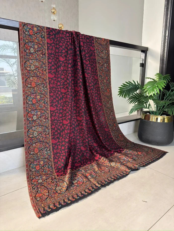 Kani Zari wedding dupatta with zari thread work