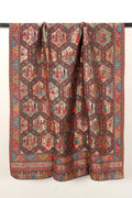 Kani Zari Shawl Kashmiri wool with zari work, front view