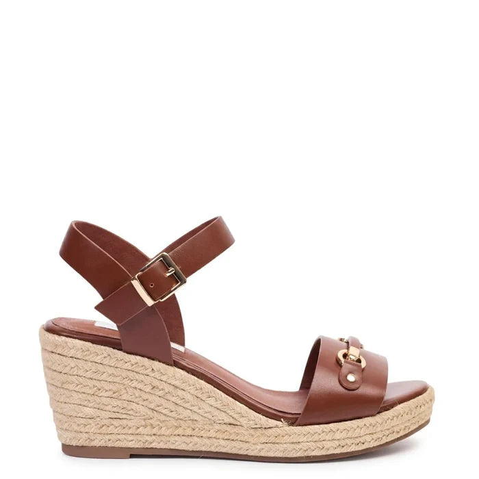Kathryn Wilson Ava Wedge - Walnut Calf Hyde Boutique