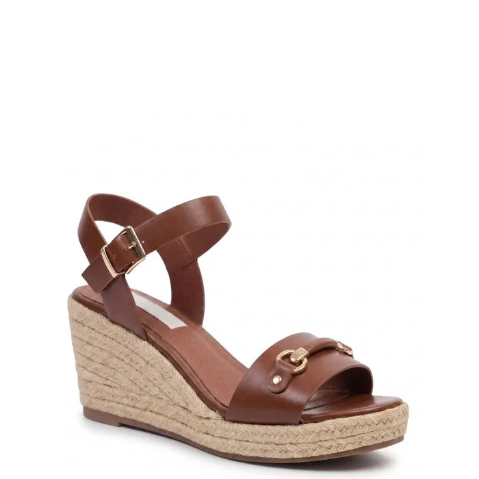 Kathryn Wilson Ava Wedge - Walnut Calf Hyde Boutique