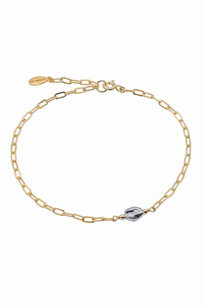 KESHI Paperclip Anklet