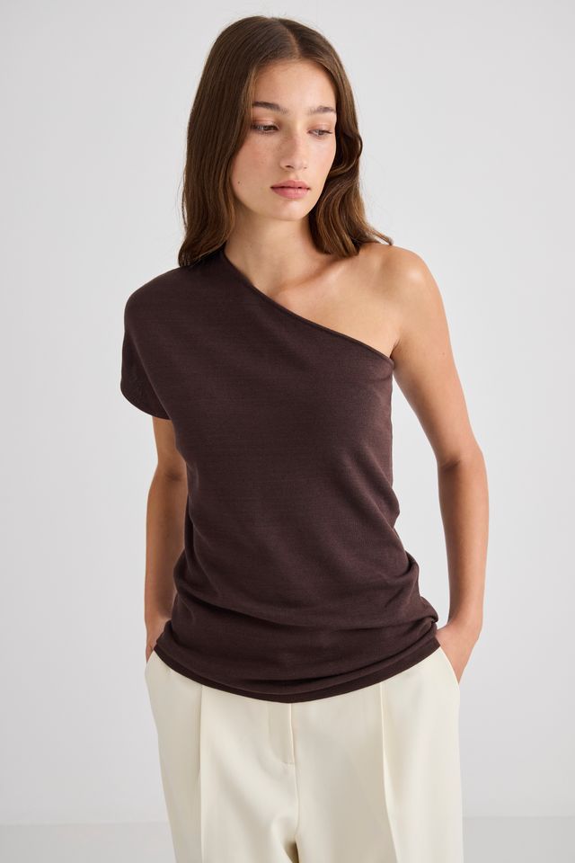 Laing Signe Top - Chocolate Hyde Boutique