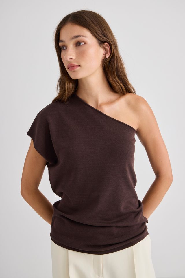 Laing Signe Top - Chocolate Hyde Boutique