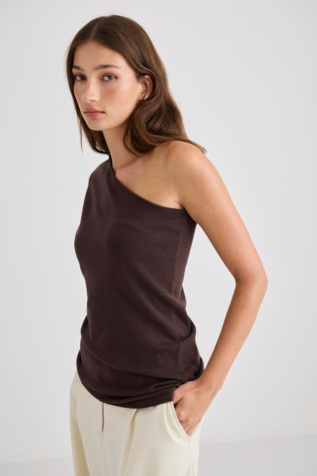 Laing Signe Top - Chocolate Hyde Boutique