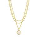 Layered Quatrefoil Necklace