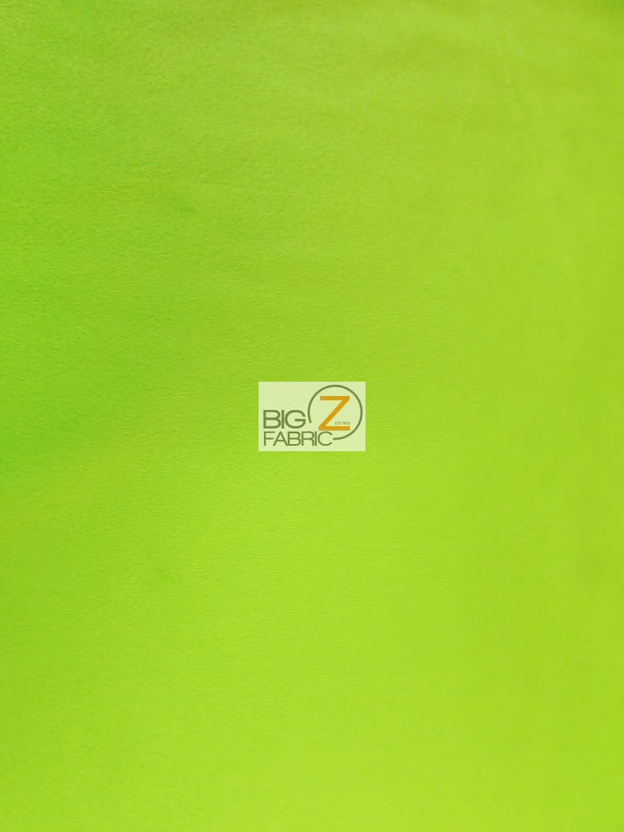 Lime Velboa Solid Short Pile Fabric / Sold By The Yard