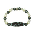 Lotus Dzi Pearl Bracelet