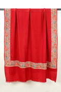 Machine embroidered 4-border shawl, daily wear style
