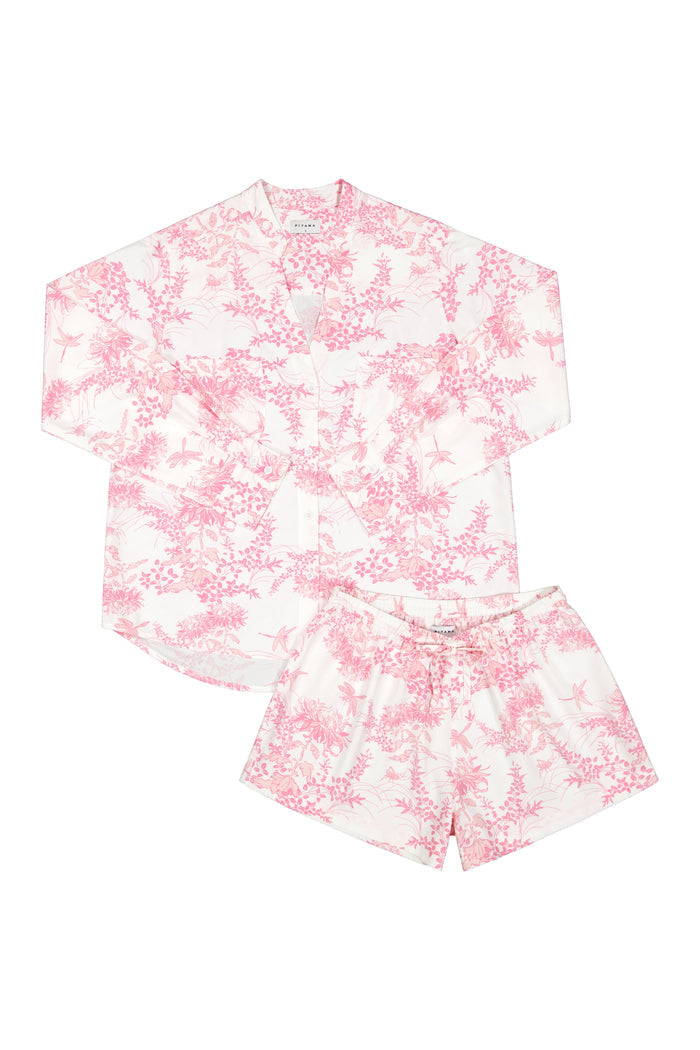 Piyama Maggie Pyjama Set - Long Sleeve - ECOVERO™ - Summer Toile Pink — view 2
