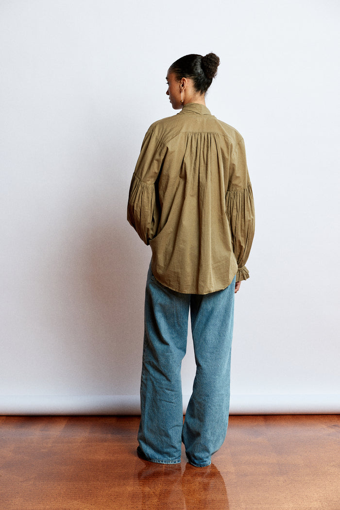 Mahsa Bow Blouse - Kelp Hyde Boutique