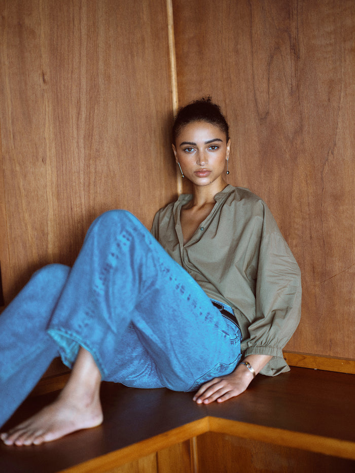 Måhsa Everyday Blouse - Kelp Hyde Boutique
