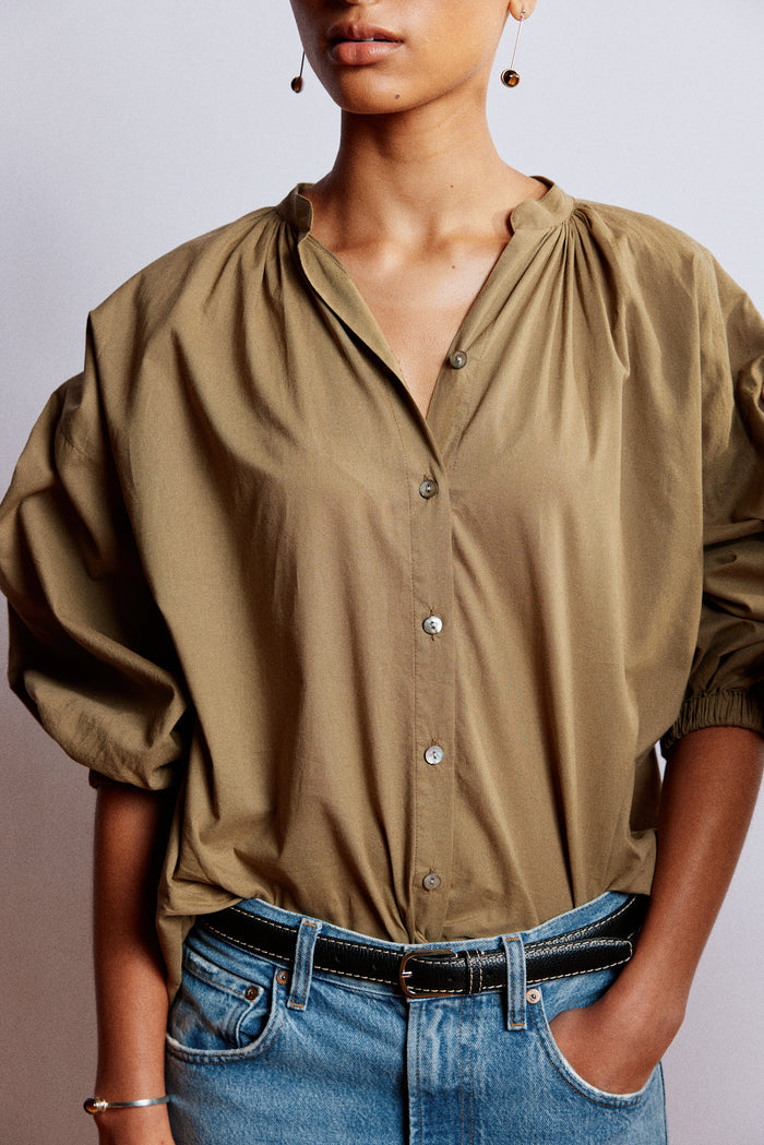 Måhsa Everyday Blouse - Kelp Hyde Boutique