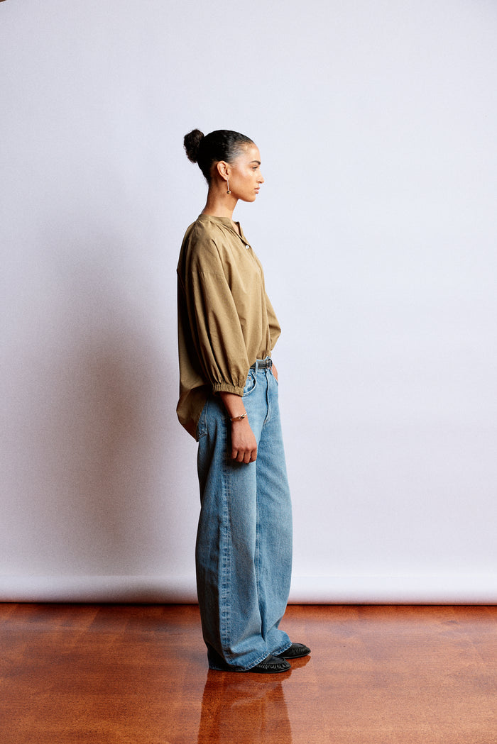 Måhsa Everyday Blouse - Kelp Hyde Boutique