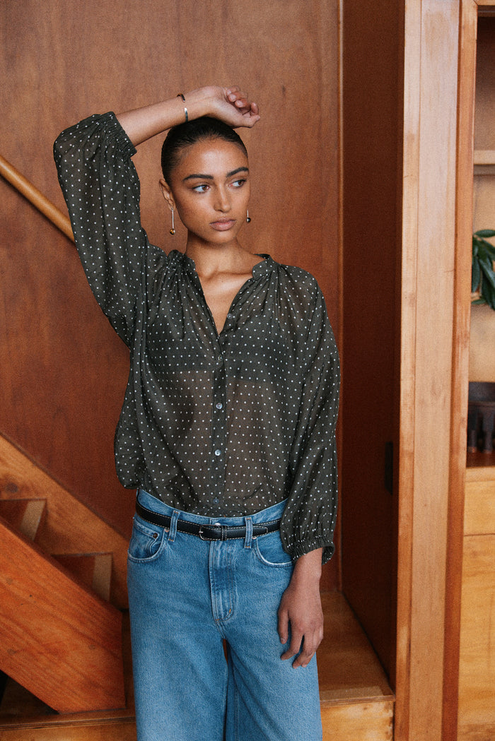 Mahsa Everyday Blouse Polka Dot - Tank Hyde Boutique