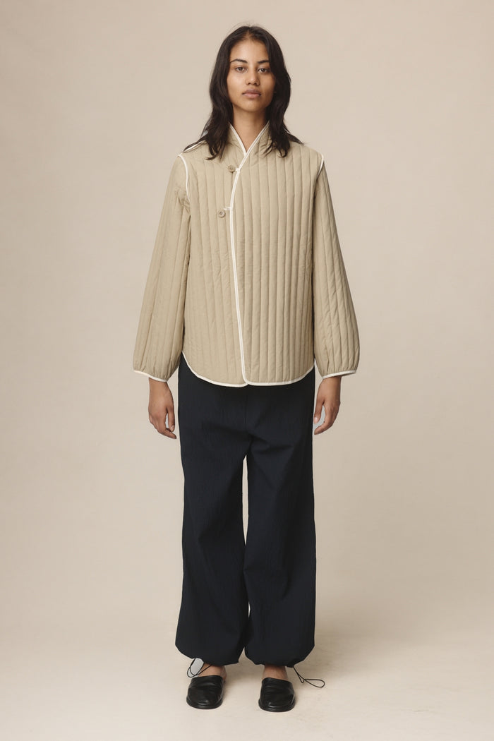 Marle Agnes Reversible Jacket - Putty/Sage Green Hyde Boutique